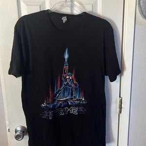 Men’s Optimus Prime black short sleeve T-shirt